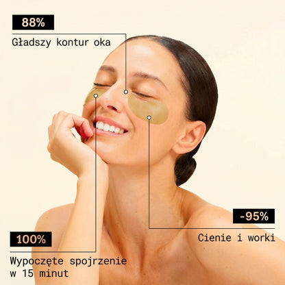 Naturalne Płatki Hydrożelowe Pod Oczy - LUNEVA